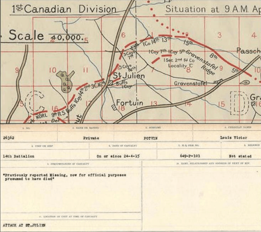 2e Bataille d'Ypres Ypres St-Julien